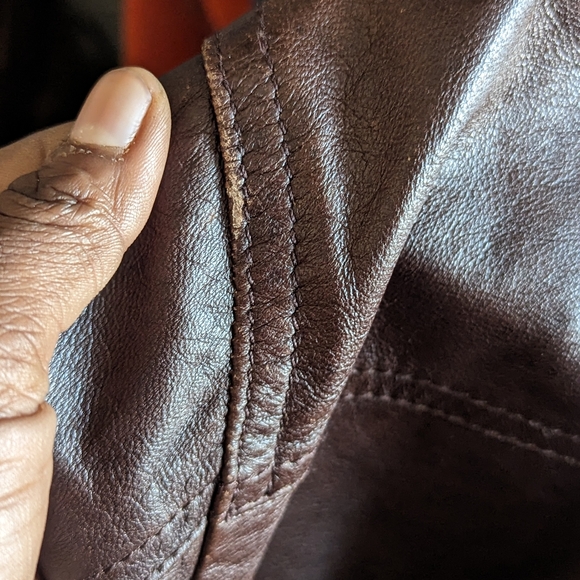 ✅💯VERSACE JEANS COUTURE LEATHER JACKET - Picture 13 of 15